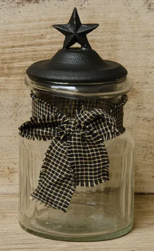 Glass Jar With Star Lid