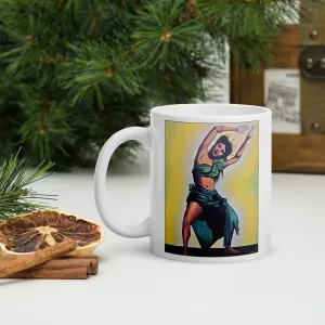 Grace Ceramic Mug / Coffee or Tea Cup / Katherine Dunham / Black Art / African American Art / Positive Black Images