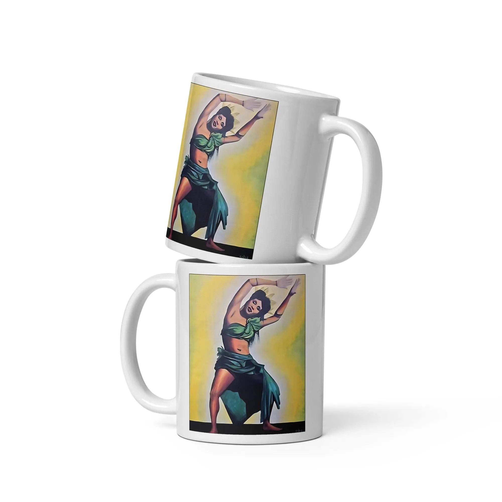 Grace Ceramic Mug / Coffee or Tea Cup / Katherine Dunham / Black Art / African American Art / Positive Black Images