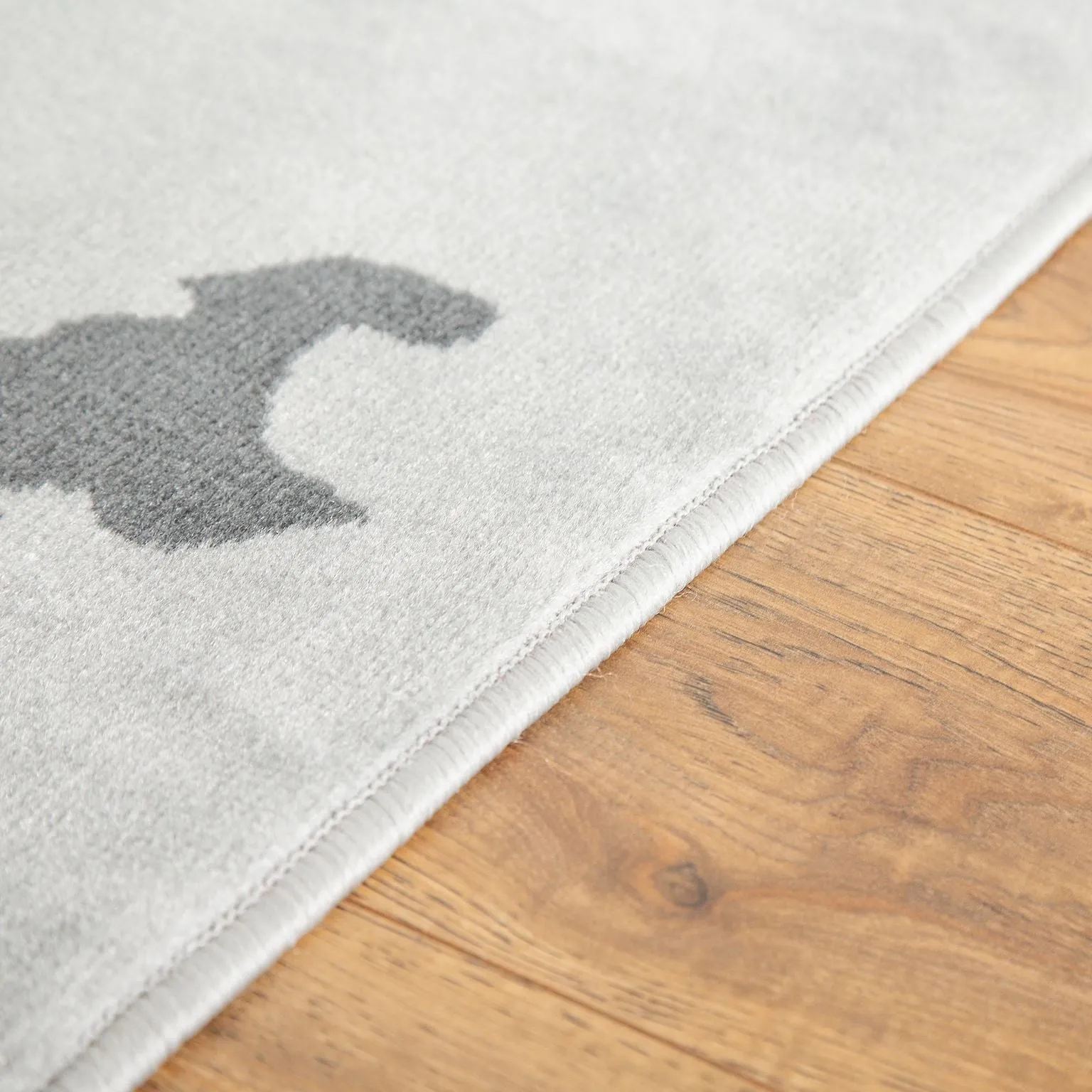 Grey Funky Union Jack Singer Print Rug - Texas