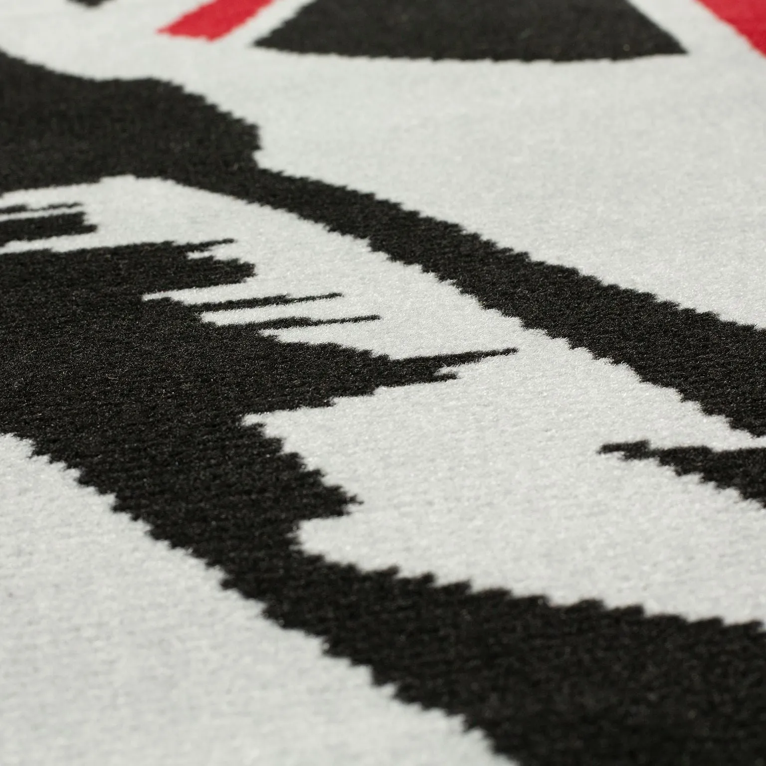 Grey Funky Union Jack Singer Print Rug - Texas