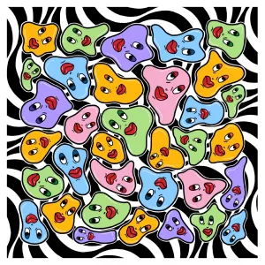 Groovy Gals Art Print