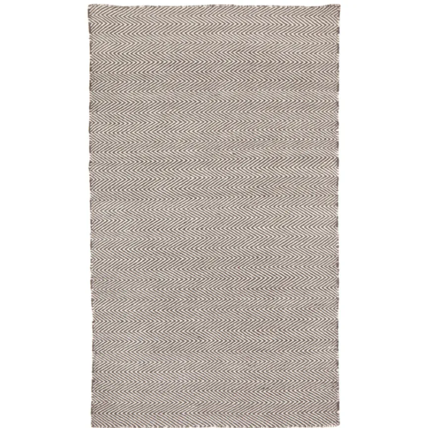 Herringbone Ash Grey Indoor Outdoor Area Rug