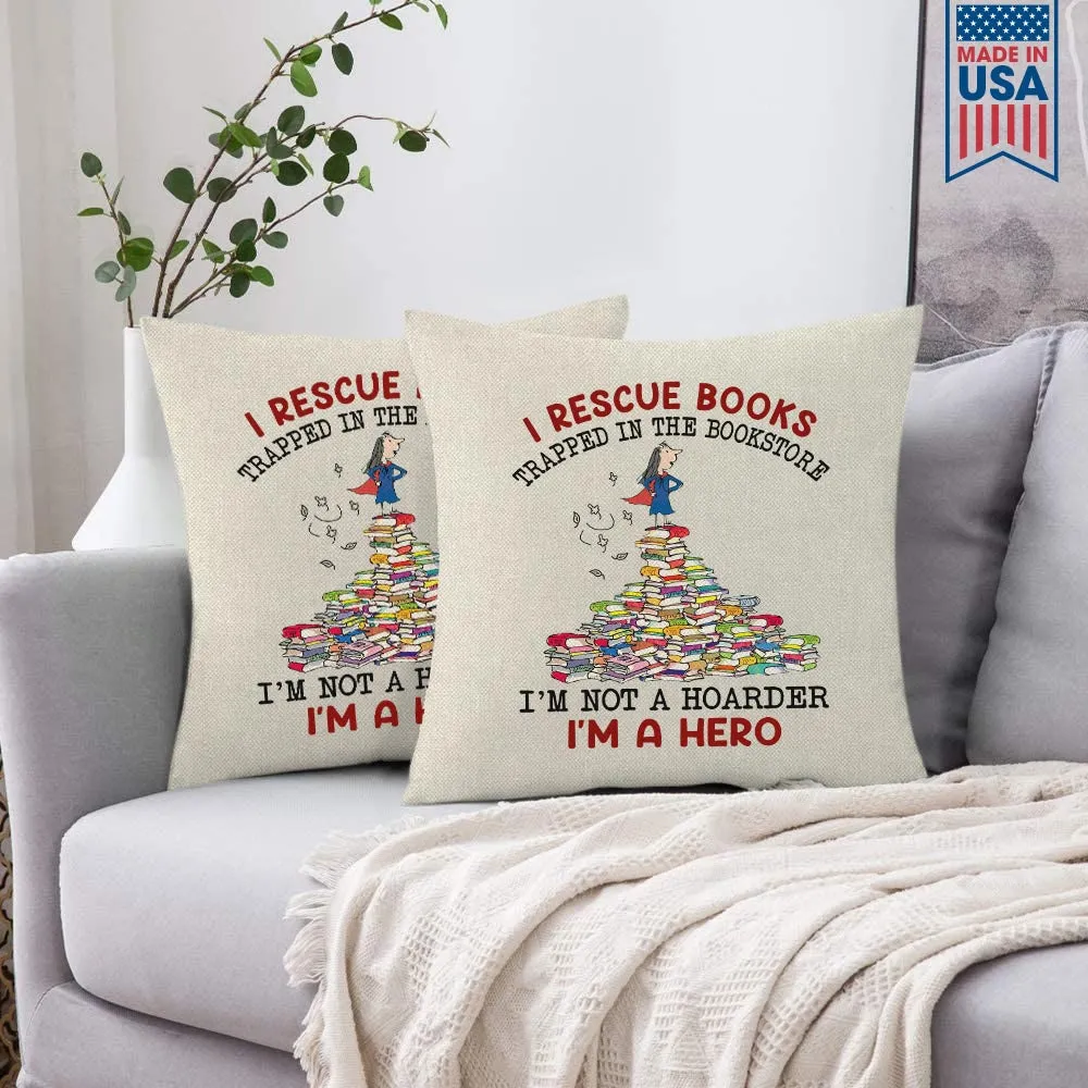 I Rescue Books Trapped In The Bookstore I'm Not A Hoarder I'm A Hero Book Lovers Gift PIL385