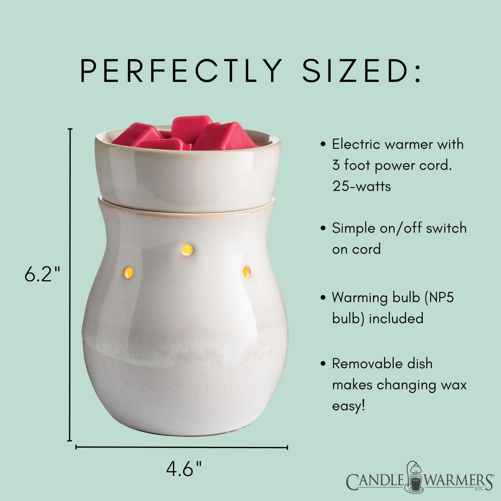 Illumination Fragrance Warmer Wax Melts Oil Burner Frosted Farmhouse