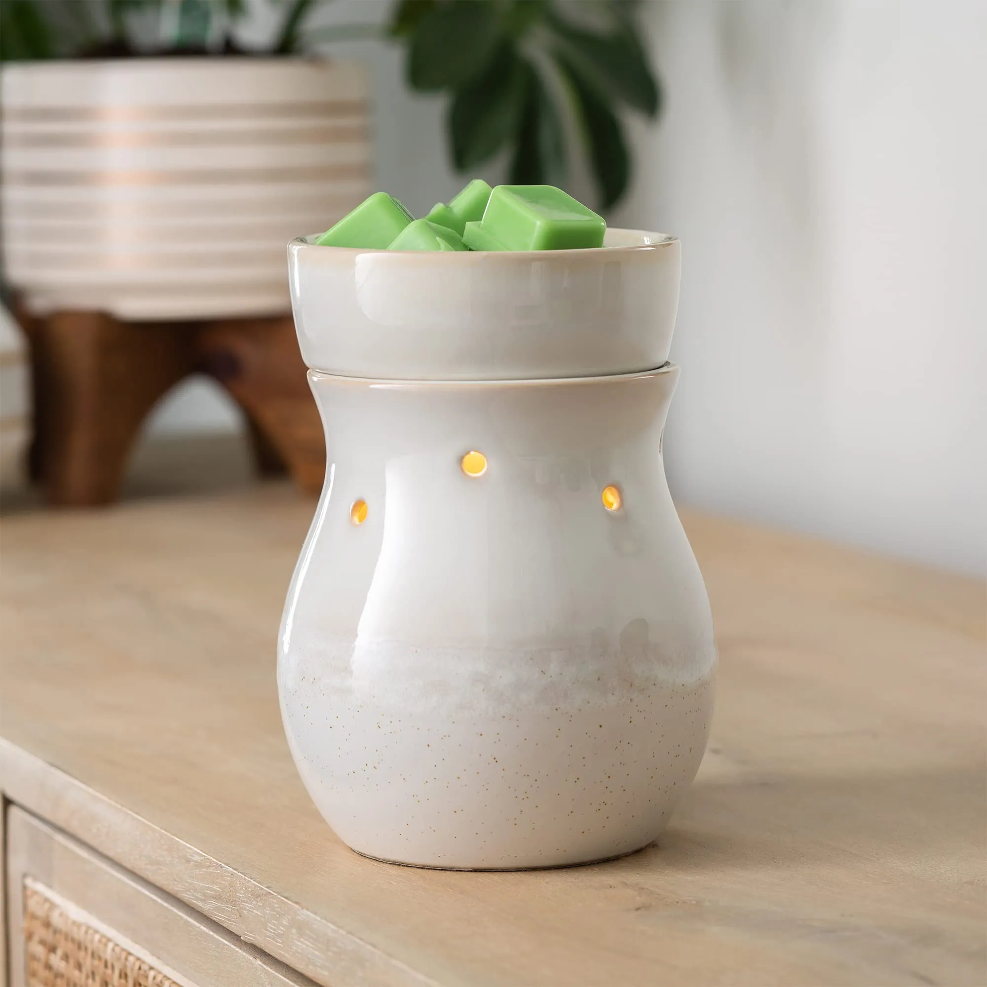Illumination Fragrance Warmer Wax Melts Oil Burner Frosted Farmhouse