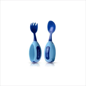 Kidsme Toddler Fork & Spoon Set in Aquamarine