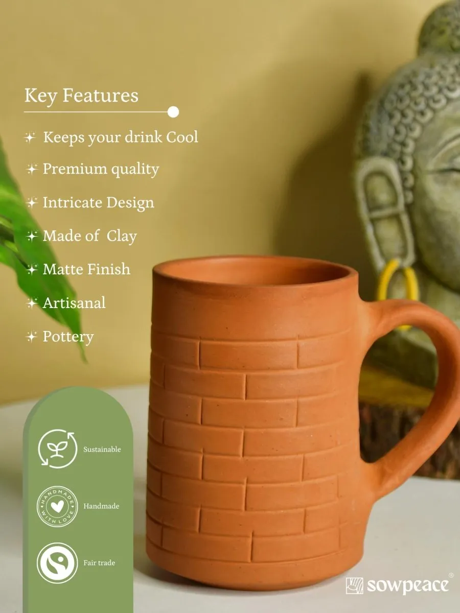 Large Unglazed Mocktail Cup: Versatile Elegance for Home and Kitchen Decor
