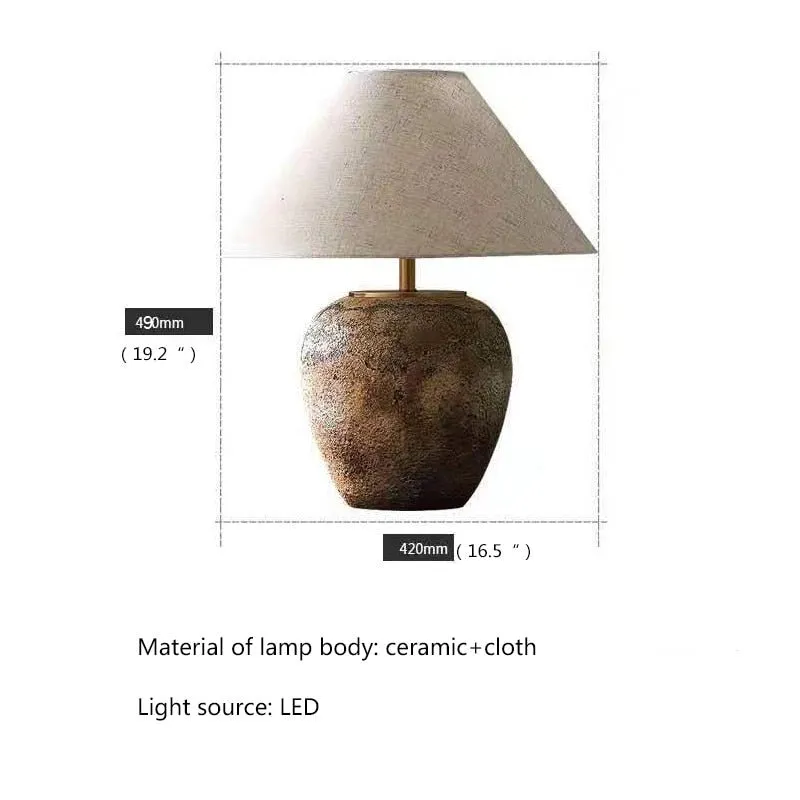 LED Creative Retro Ceramic Table Lamp