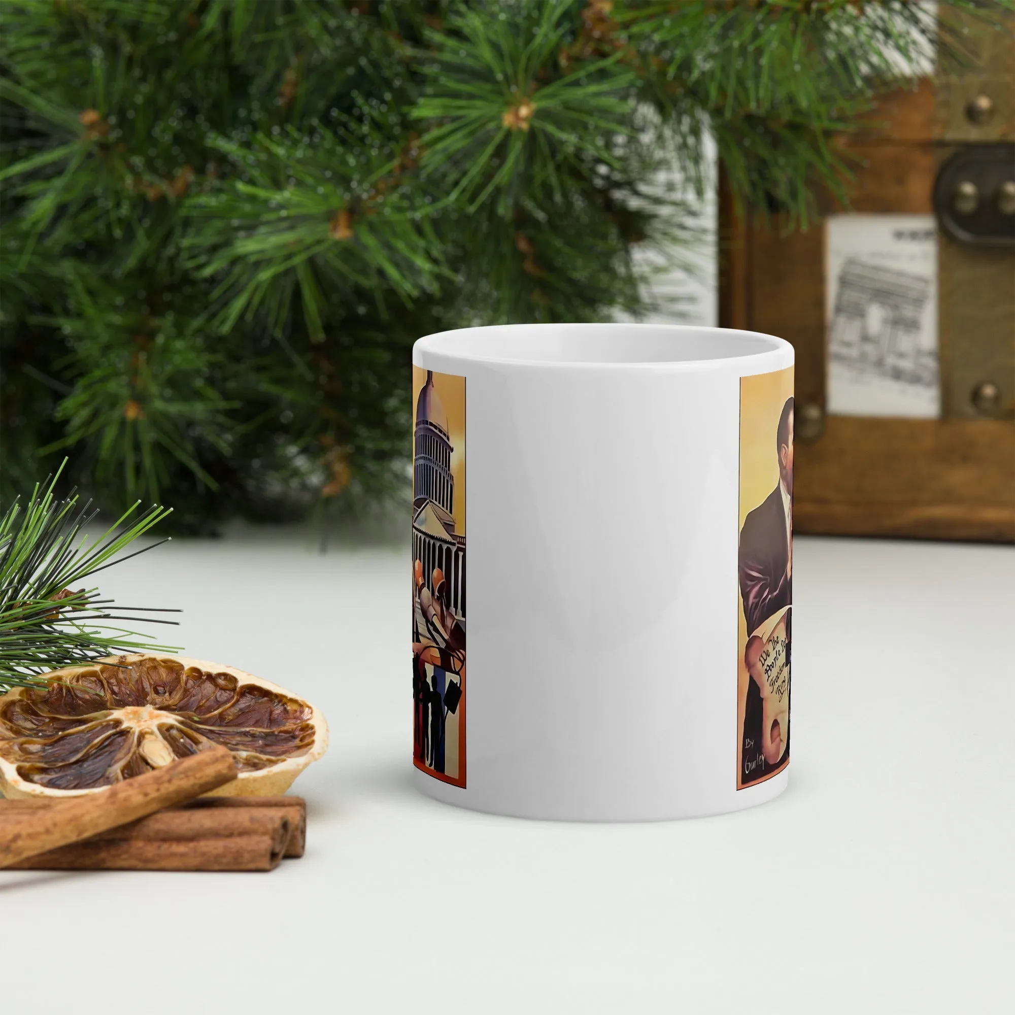 Let Freedom Ring Ceramic Mug / Coffee or Tea Cup / Black Art / African American Art / Martin Luther King Jr. / MLK / Positive Black Images
