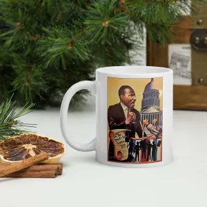 Let Freedom Ring Ceramic Mug / Coffee or Tea Cup / Black Art / African American Art / Martin Luther King Jr. / MLK / Positive Black Images