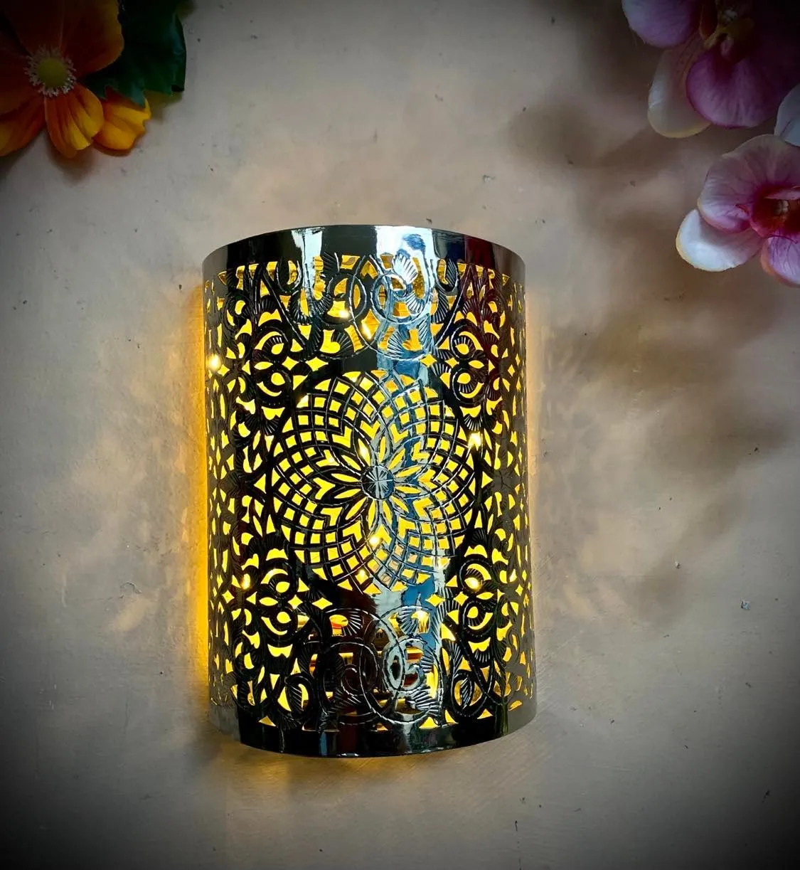Moroccan Brass Wall Lamp