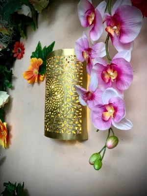 Moroccan Brass Wall Lamp