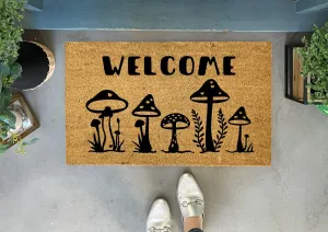Mushrooms Outdoor Doormat