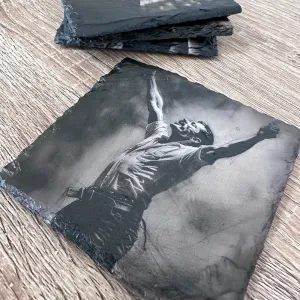 Music Legends Slate Coasters - Freddie Mercury