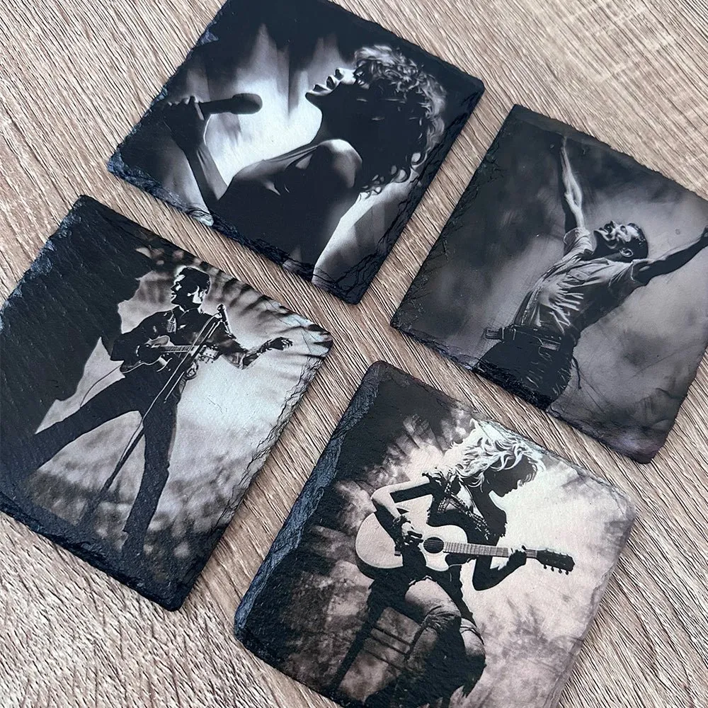 Music Legends Slate Coasters - Freddie Mercury