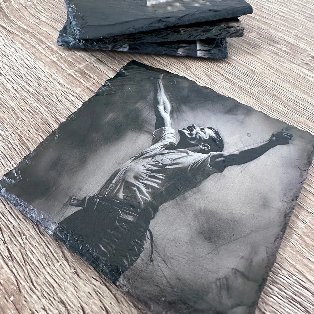Music Legends Slate Coasters - Freddie Mercury