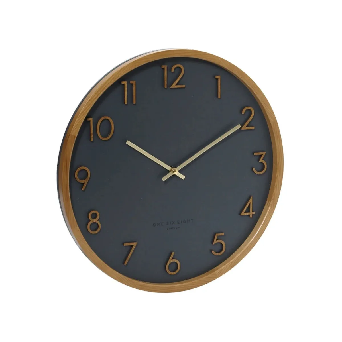 One Six Eight London Scarlett Wall Clock Charcoal 35cm