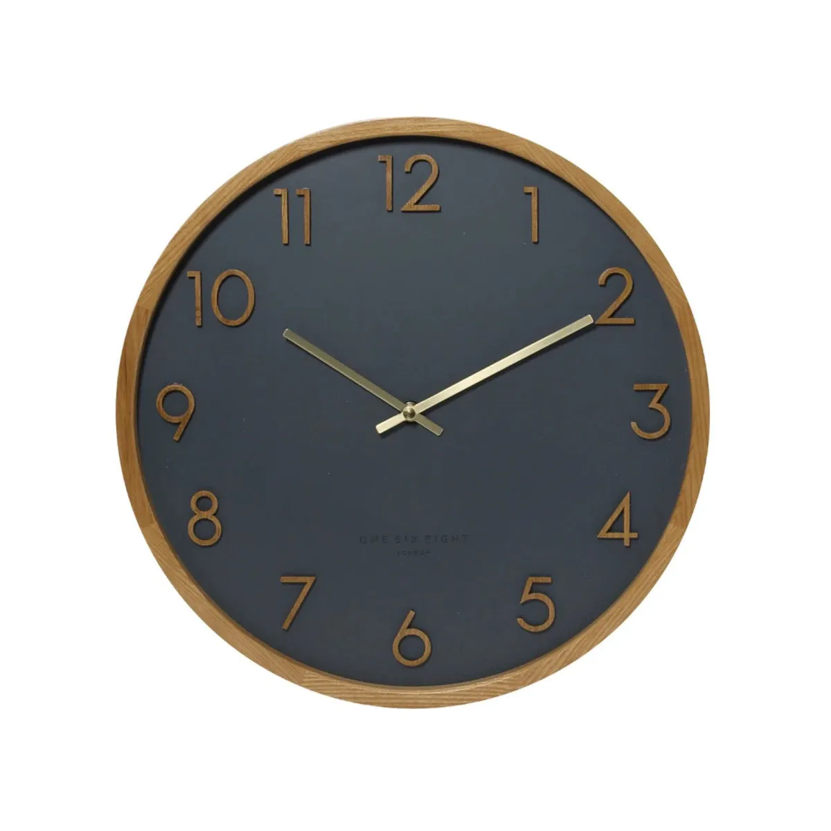 One Six Eight London Scarlett Wall Clock Charcoal 35cm
