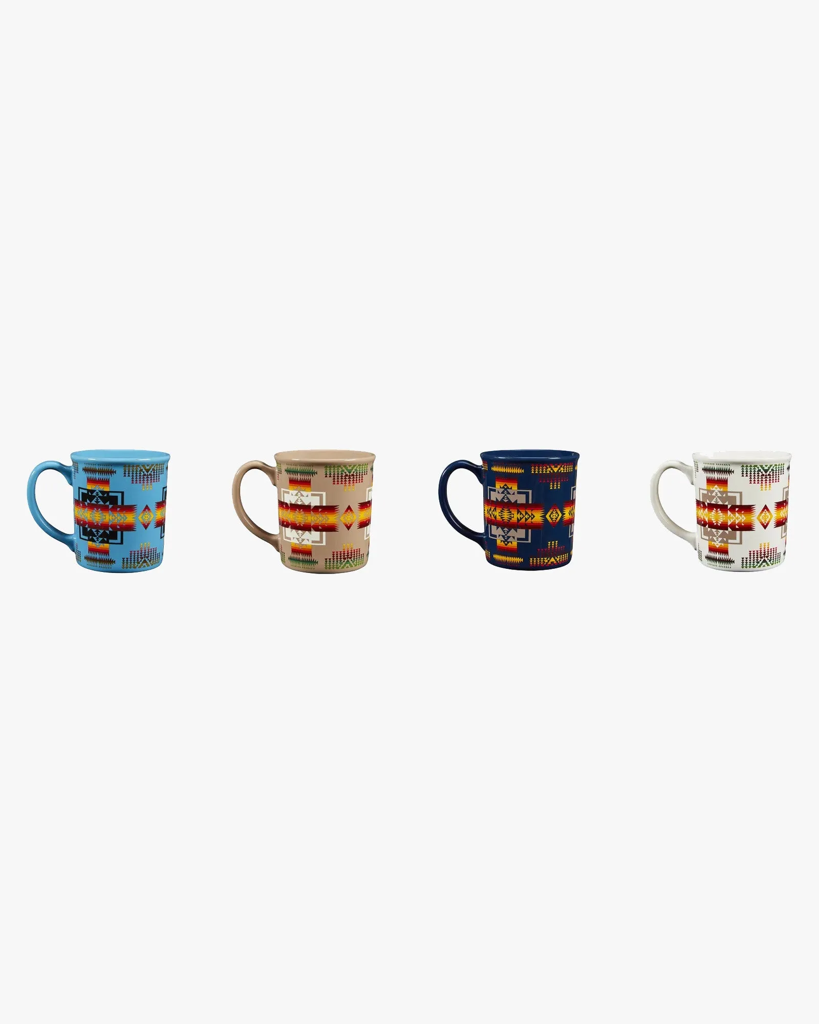 Pendleton Ceramic Mug Set Of 4 - Chief Joseph Multi