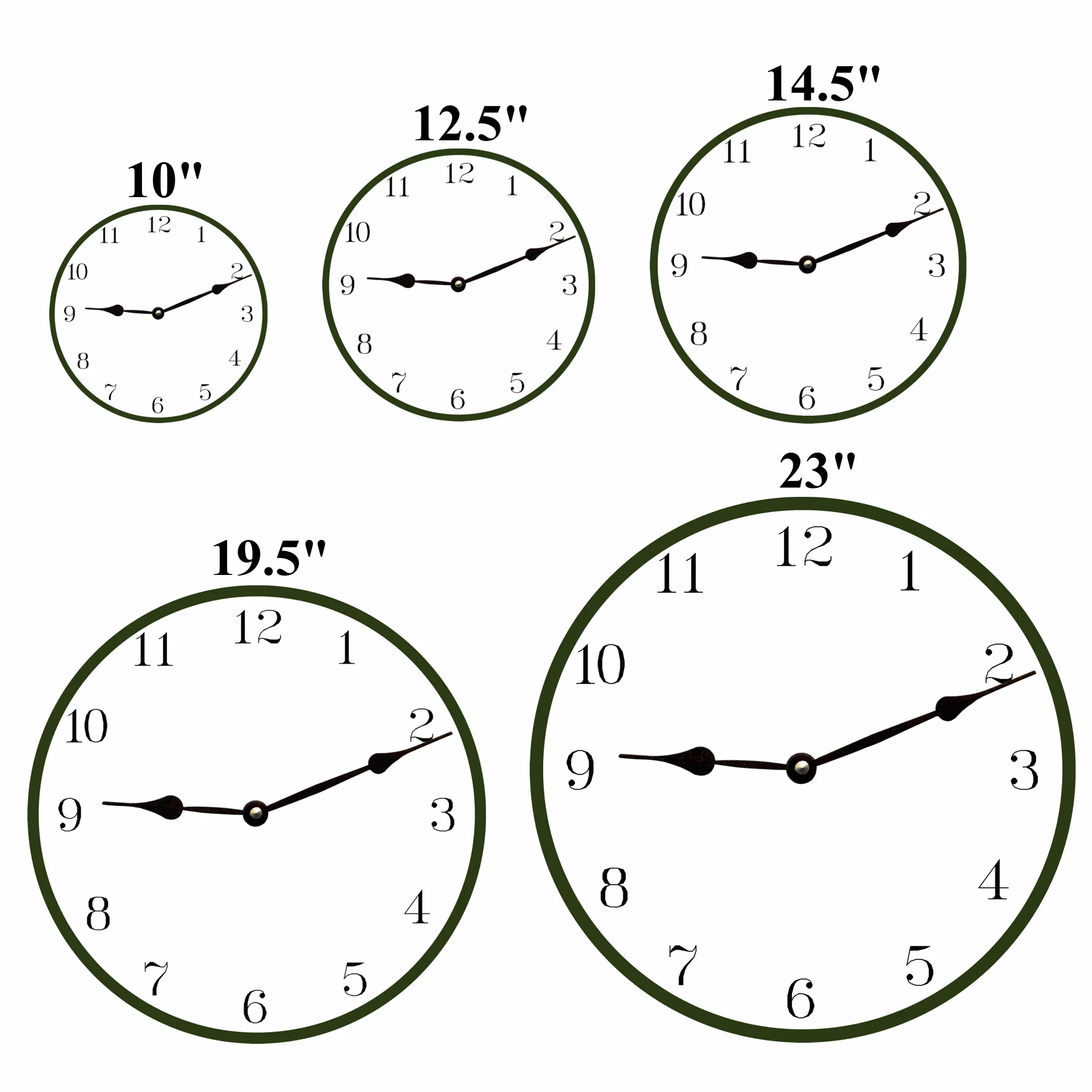 Personalized Christmas Clock with Cardinal Design
