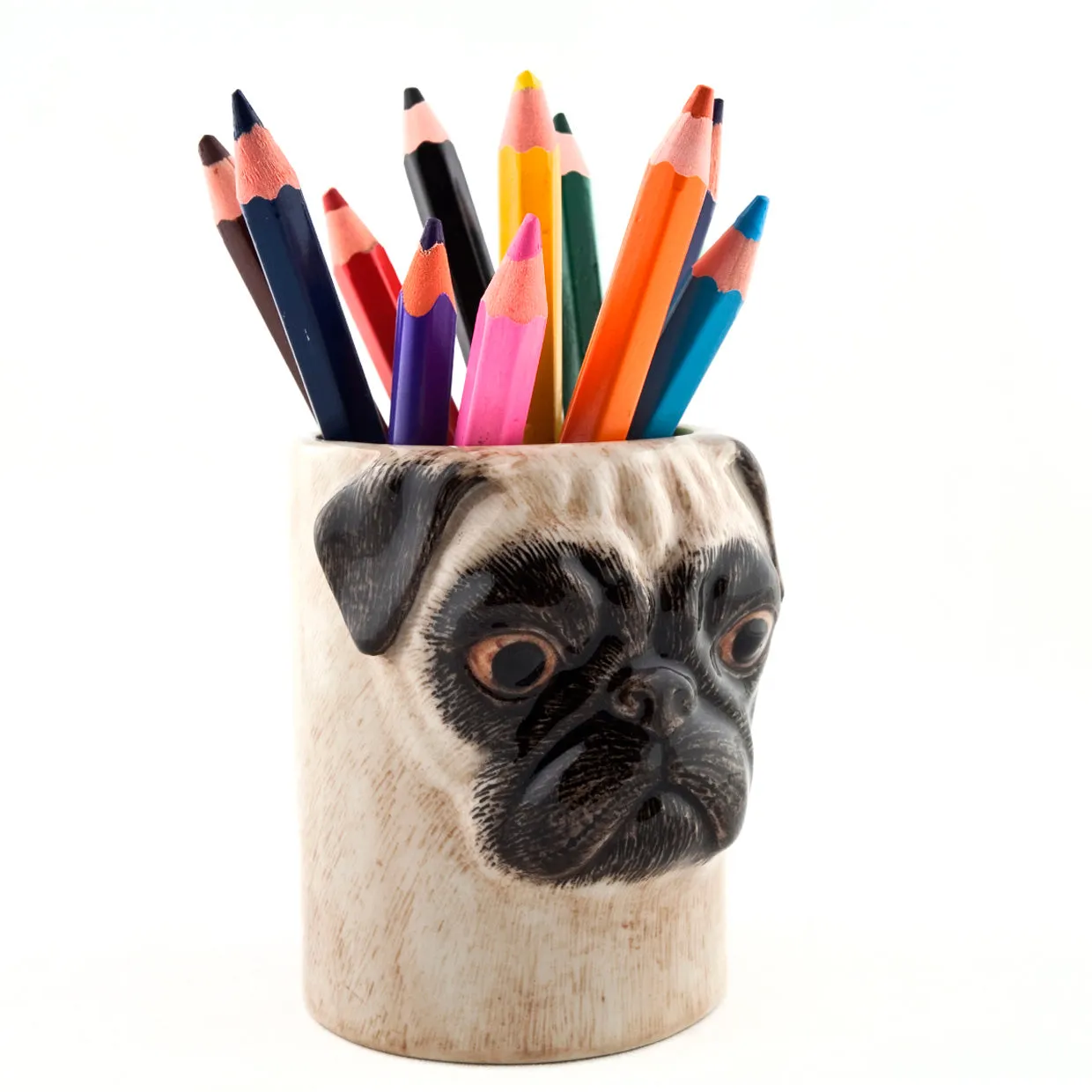 Pug Pencil Pot by Quail Ceramics
