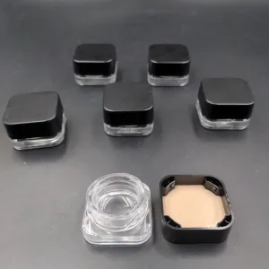 Qube 5mL Square Premium Glass Concentrate Jar Child Safe