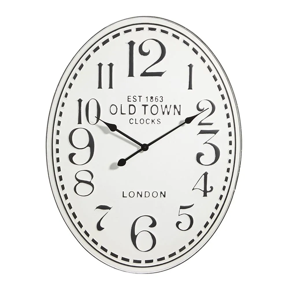 Raz Imports 2023 Rustic Renewal 31.5" Old Town Oval Clock