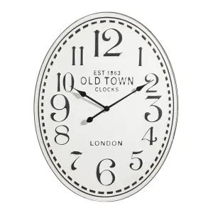 Raz Imports 2023 Rustic Renewal 31.5" Old Town Oval Clock