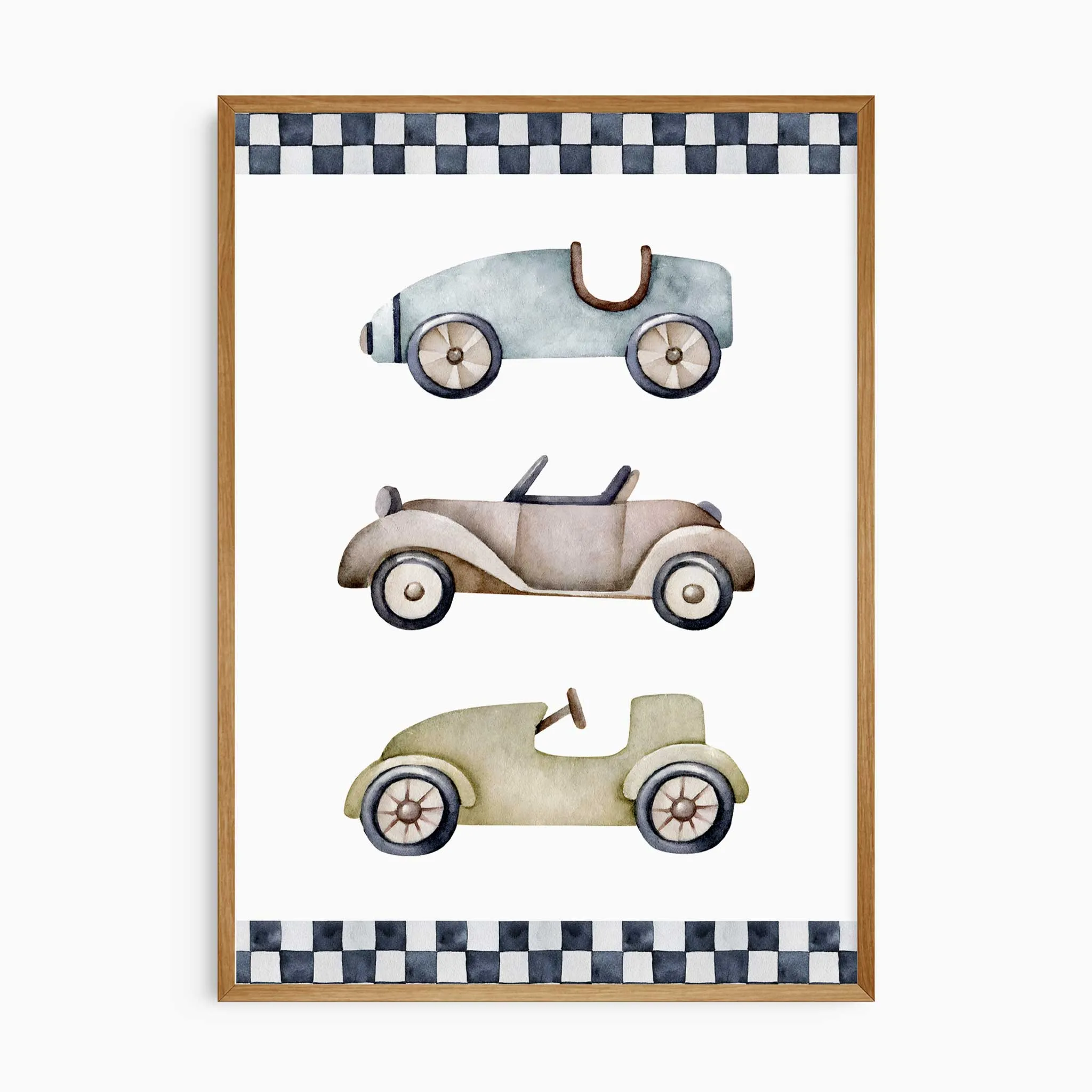Retro Race Cars, Long Live Boyhood Prints