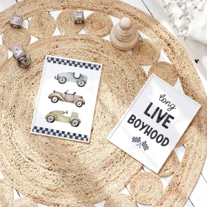 Retro Race Cars, Long Live Boyhood Prints