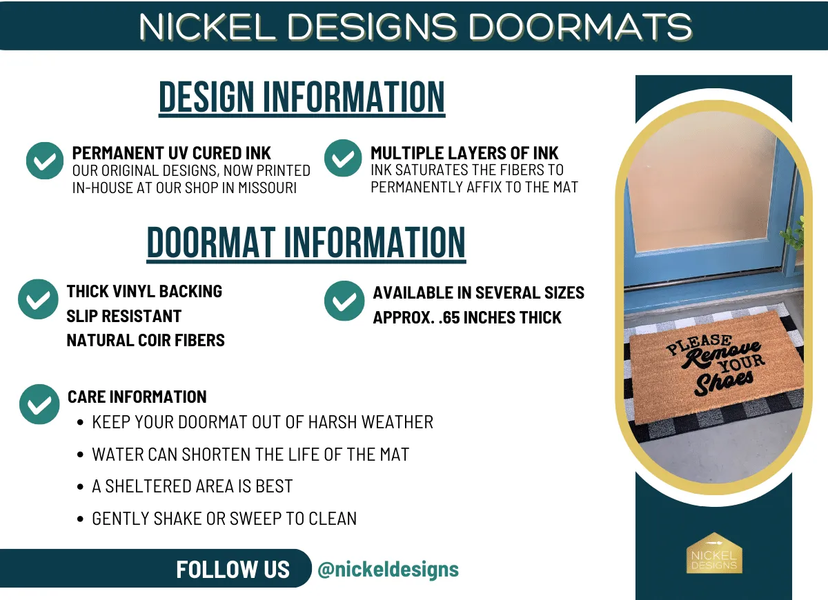 Retro Style Welcome Doormat