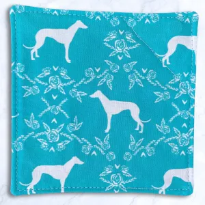 Rosette Greyhounds Turquoise Jar Gripz Jar Opener
