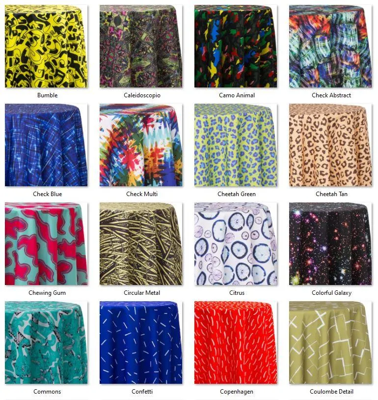 Round Tablecloths With Prints