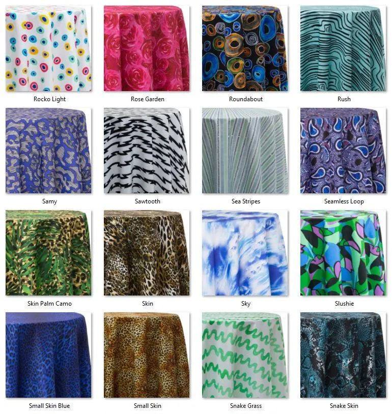 Round Tablecloths With Prints