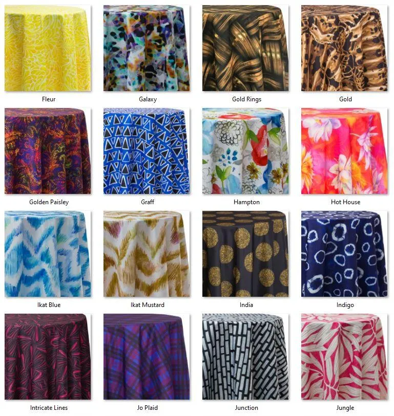 Round Tablecloths With Prints