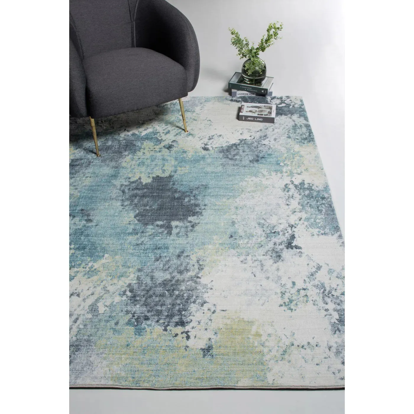 Roxy 2806 Blue/Yellow Nebula Rug