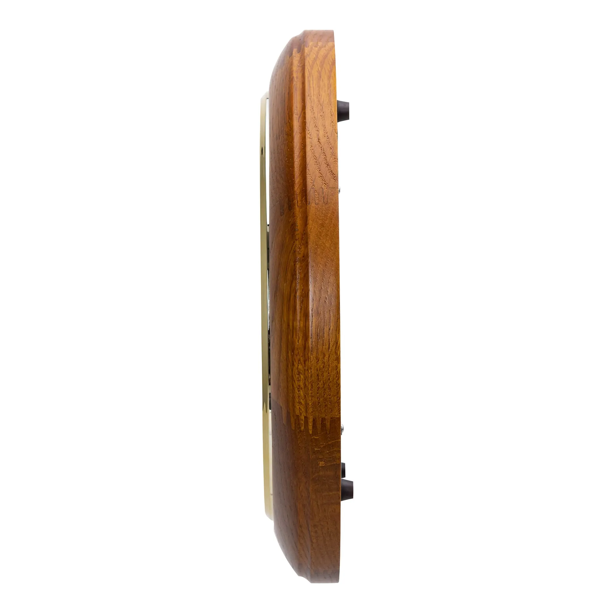 SEIKO Elegant Round Analog Brown Wooden Home Decor Wall Clock with Dual Seconds Clock (Size: 30 x 4.7 x 30 CM | Weight: 1250 gram) QXA432BN