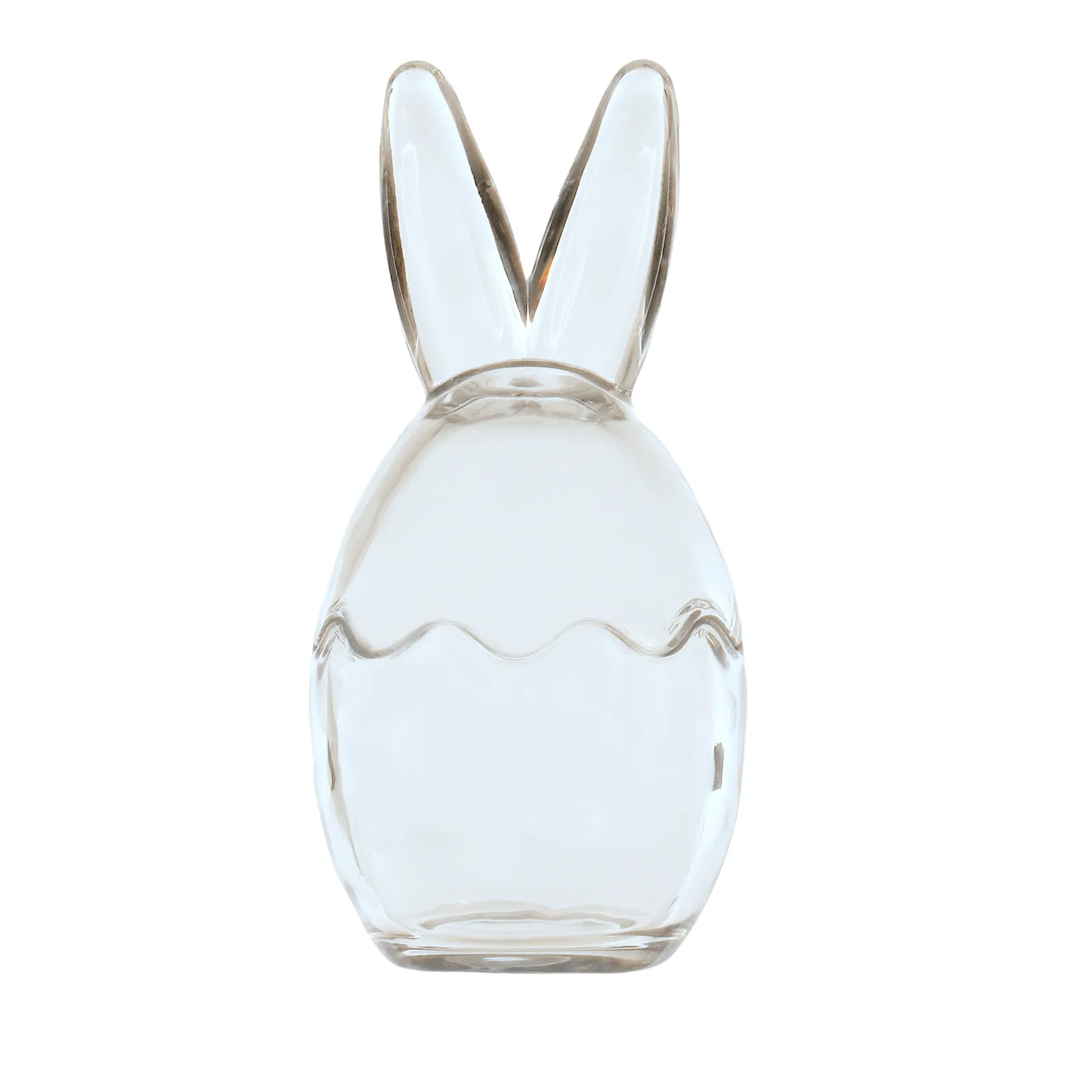 Set of 3 Easter Bunny Ears Glass Treat Sweets Storage Jars