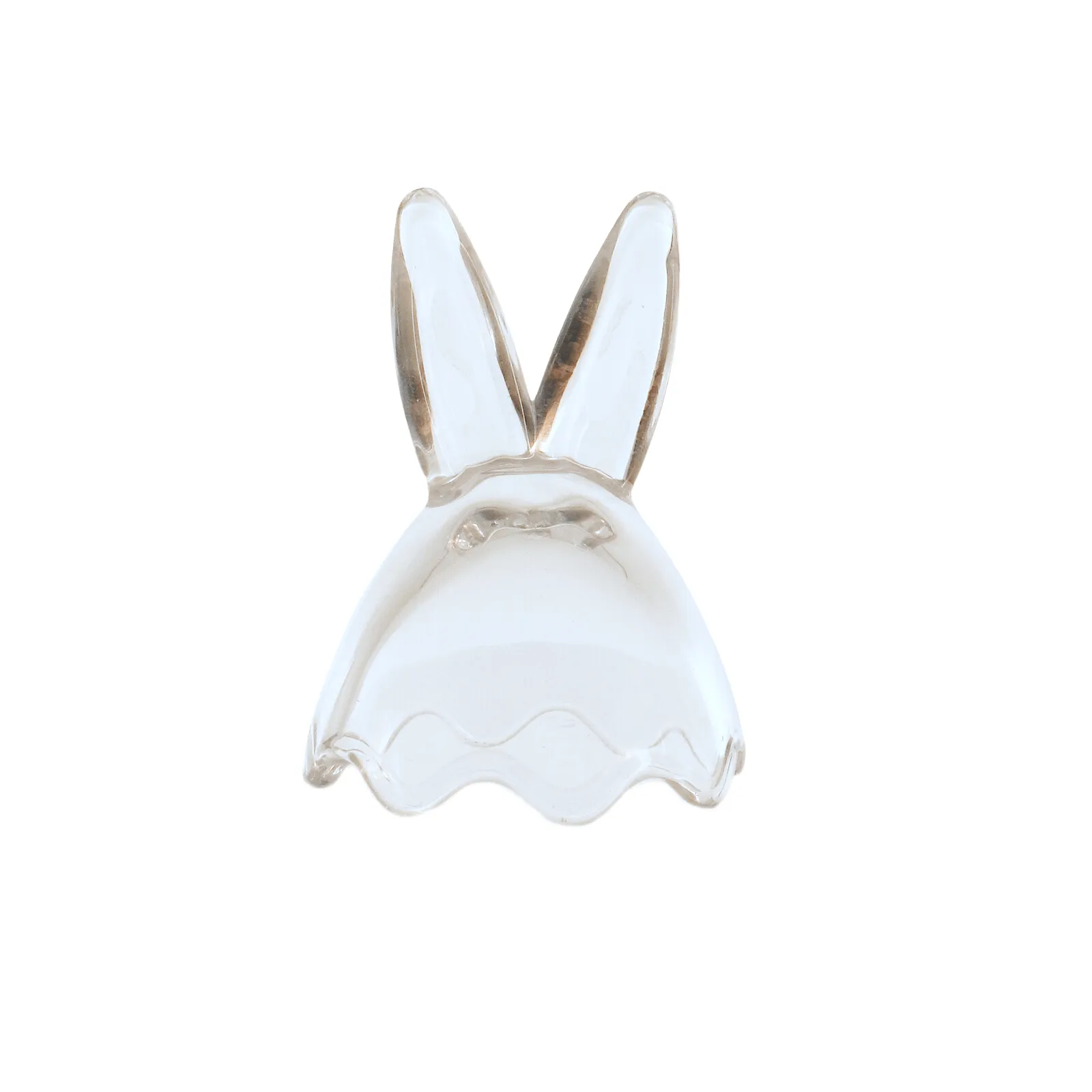 Set of 3 Easter Bunny Ears Glass Treat Sweets Storage Jars