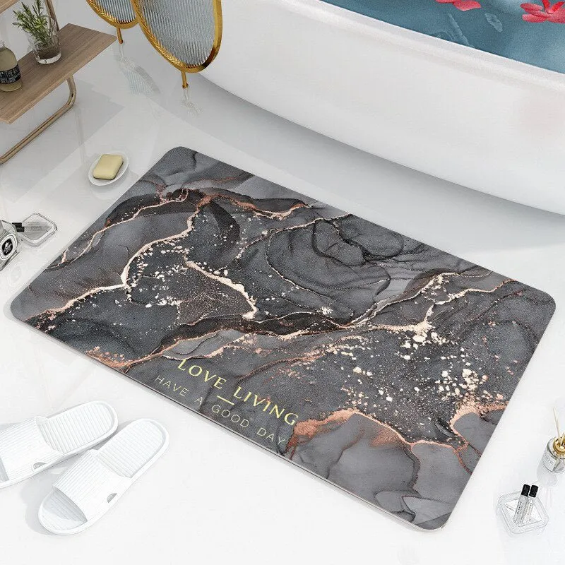 Soft Diatomaceous Earth Bathroom Rug