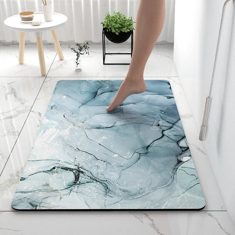 Soft Diatomaceous Earth Bathroom Rug