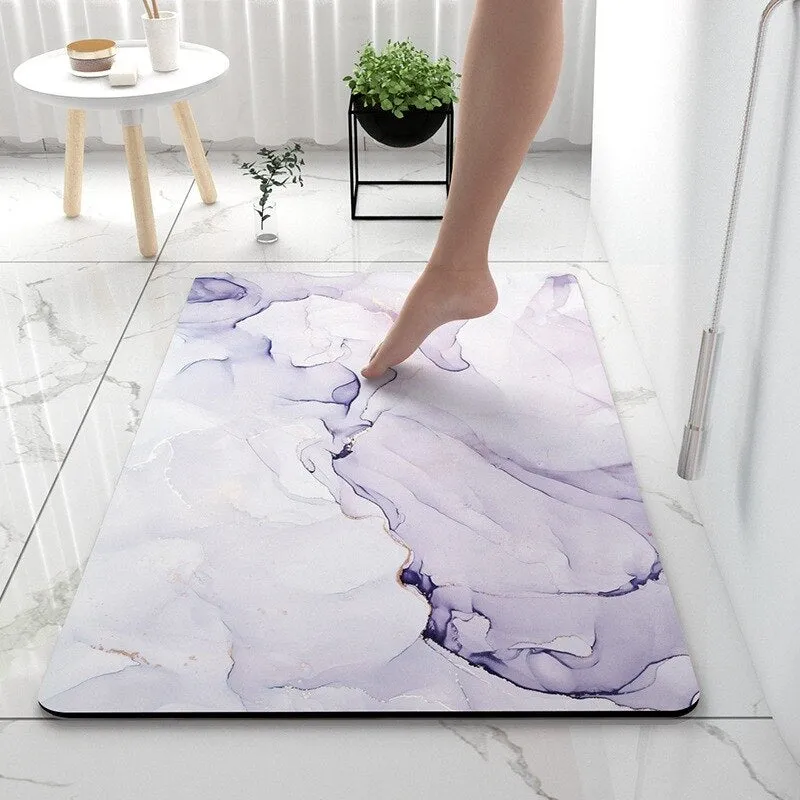 Soft Diatomaceous Earth Bathroom Rug