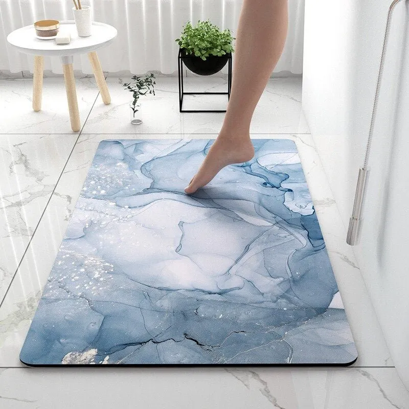 Soft Diatomaceous Earth Bathroom Rug