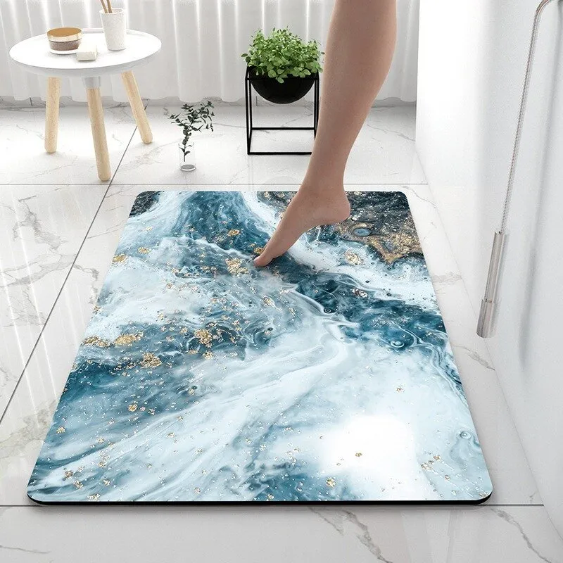 Soft Diatomaceous Earth Bathroom Rug