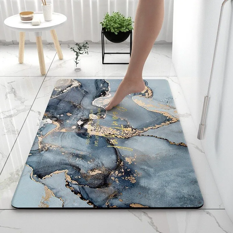 Soft Diatomaceous Earth Bathroom Rug