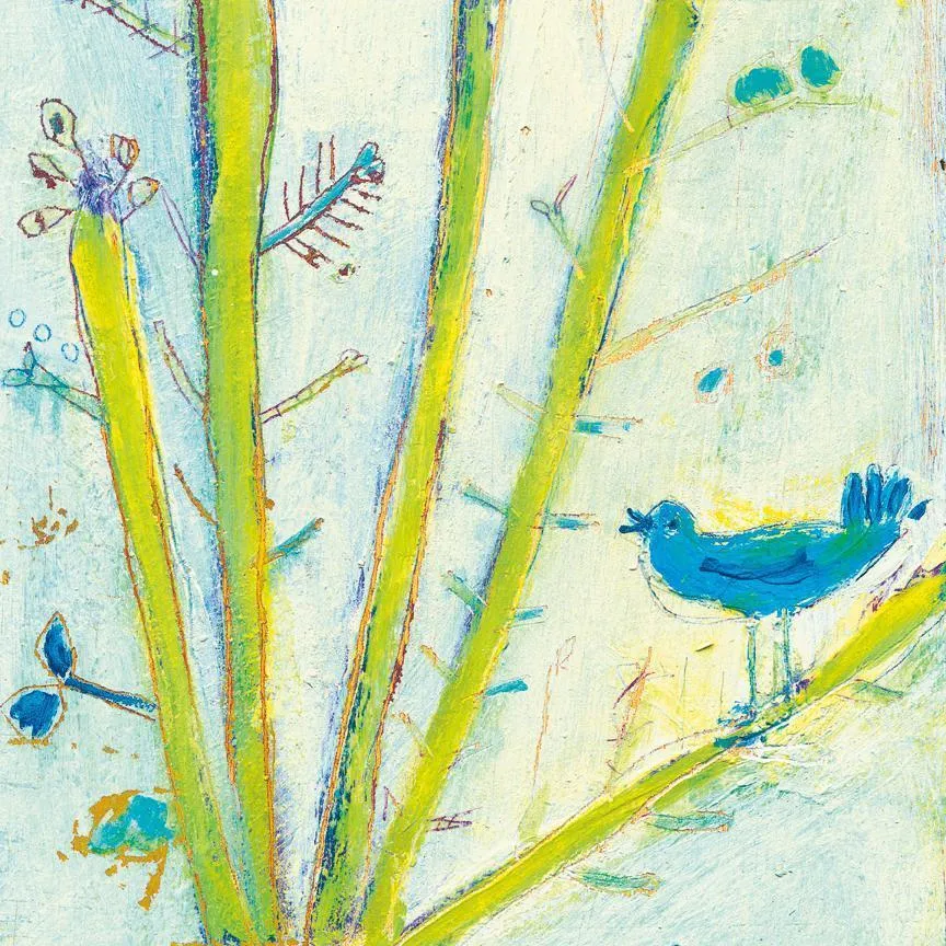 Sugarboo Designs Blue Bird Left Small Print