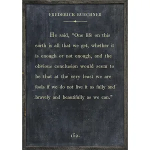Sugarboo Designs Frederick Buechner Art Print