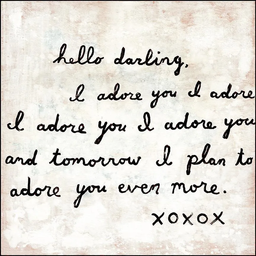 Sugarboo Designs Letter #2 (I Adore You) Art Print