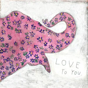 Sugarboo Designs Pink Elephant Small Print